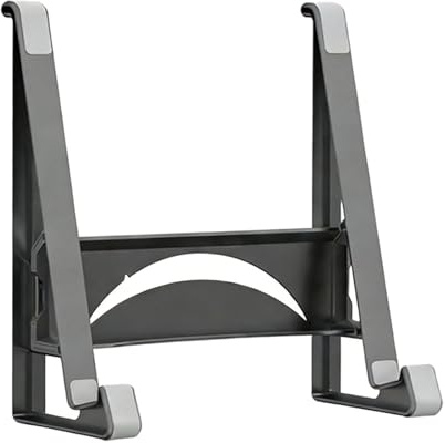 SHOOYIO Moderno soporte para portátil de doble función, configuración vertical lateral, ergonómica, de silicona ABS para escritorio lateral