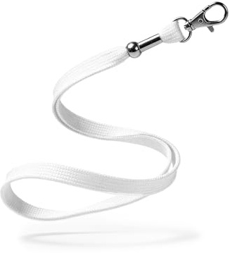 Kandinsky Schlüsselbänder Lanyards unbedruckt, mit Verschluss, 12 mm Breite (50 Stück)