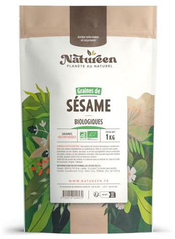 Graines de Sésame Bio - 1kg (Sesamum indicum)