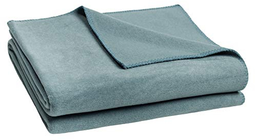 Zoeppritz Decke in der Farbe: Blau, aus 65% Polyester, 35% Viscose hergestellt, Größe: 160x200 cm, 103291-545-160x200