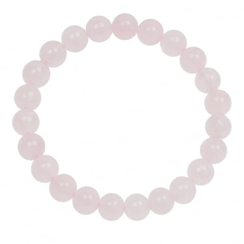 ELEDORO Chakra Armband Damen 8 mm - Edelstein Stretch Perlenarmband | Handgefertigte 8-mm-Edelsteinarmbänder, 19 cm, elastisch - für Yoga, Meditation, Chakra und Achtsamkeit