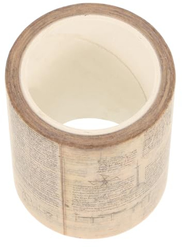 SUPVOX Vintage Washi Tape dekorative breite Washi Klebeband für DIY Scrapbooking Kunsthandwerk 35mm