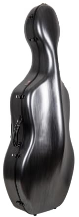 Crossrock CRF1020CEFBKHT Cellokoffer - Schwarz - Poly-Carbon-Verbundmaterial - Passt für 4/4 Cello - Mit Rucksack und Rädern