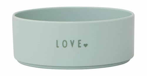 Design Letters Mini Tritan Schüssel Love Grün | Müslischale, Snackschale, Suppenschale | BPA-frei, BPS-frei | Bruchfest, 300 ml | Spülmaschinen- & Mikrowellengeeignet