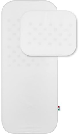 baby idea Babysanity Materassino Carrozzina Sfoderabile a Norma EN16890:2017 – Antisoffoco, Antibatterico, Privo di Zip per Massima Sicurezza – Cuscino Neonato Traspirante Cotone