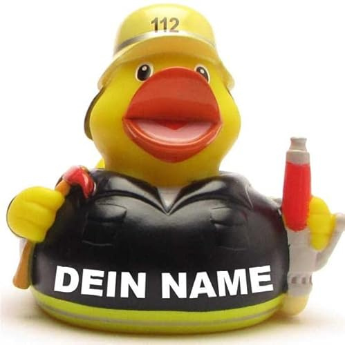 Badeente - personalisierbar (Feuerwehr Ente)
