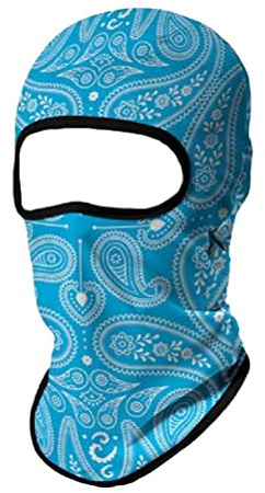 Face Mask Balaclava Hood Light Royal Blue White Paisley Biker Ski Paintball SportsTactical Hunting Hunter Military Outdoors Helmet Liner
