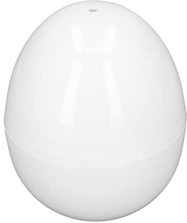 Lwuey Mikrowellen Eierkocher, 4 Ei Hartgekochte Eier Zubereiter Hart oder Weich Gekochter Kocher Dampfgarer Kapazität ABS Kompaktes Elektrisch Gekochte Rühreier Frühstücks Koch Utensilien Egg Poacher