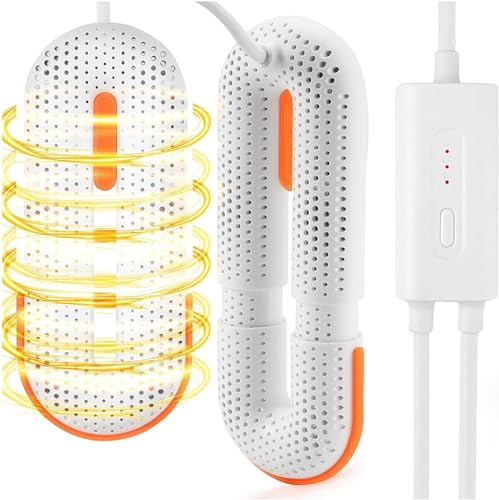 Electric Shoe Dryer, Boot Dryer, Ski Boot Dryer Portable 360° Warm Air with Adjustable Length 3 Modes Timer, Wader Boot Dryer Shoe Dryers Portable for Different Types of Footwear Boot Dryer Shoes Drye