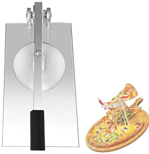 Manuelle Pizzateigpresse, Edelstahl-Pizzapresse, max. 24,1 cm, hausgemachte Tortilla-Gebäck-Pressmaschine für Pizza, Tortilla, Dosa,24cm
