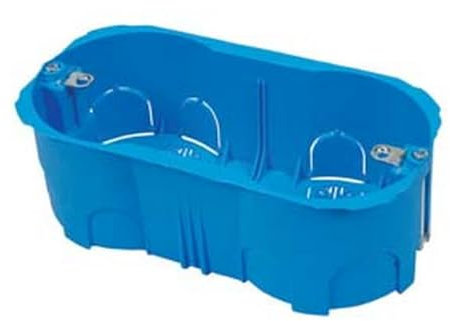 12PZ SCATOLA DA INCASSO PER CARTONGESSO SENZA COPERCHIO - 3 posti tipo 503 - mm.114x70x50 - (1703.CG)