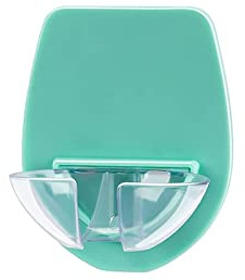 Wine Glass Holder, Self Adhesive Wine Holder Wall Mounted Goblet Support Rack Plastic Bath Shower Beer Wine Cup Hanger (Color : Green) (Green)