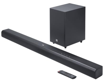JBL Cinema SB 550 3.1 Channel Soundbar with Wireless Subwoofer and Dolby Audio, 250 W, HDMI ARC and Wireless Bluetooth Streaming, Black