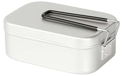 DTADYUO 1 Fiambrera de Aluminio de 1000 ML, Fiambrera Japonesa portátil para Exteriores (1000 ML)