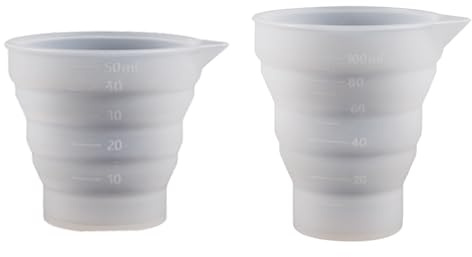 Tomtary Dosierball für Flüssigwaschmittel, faltbar, Silikon, Dosierball, Waschmittel, Dosierbecher, geeignet für Flüssigkeit/Pulver, Waschmittel, Weichspüler, Flüssigseifenspender, 2 Stück