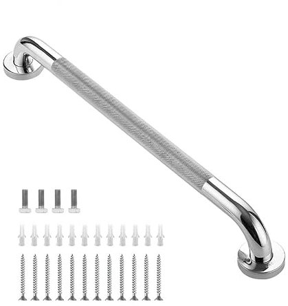 CaFfen Haltegriff Dusche Badezimmer Badewanne WC Handlauf Haltegriff Edelstahl 300/400/500Mm Anti-Rutsch Dusche Sicherheitsstütze Griff Handtuchhalter Haltegriff Bad(50cm)