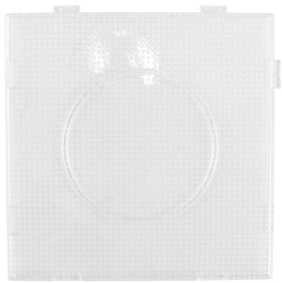 Gorise 2,6 mm Bügelperlen, transparente Kunststoff-Stecktafel-Vorlage, DIY-Bastel-Puzzle-Zubehör für kreative Projekte