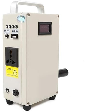 MFYDPP 150W Outdoor Emergency Generator, Portable Hand Crank Generator,110v /220v DC12V USB 5V Small Power Supply,for Outdoor Travel Camping Survival Activities(Size:AC220V)