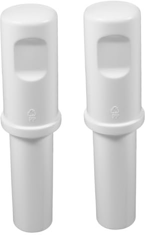 Zerodeko Herramienta Empujadora 2 Piezas de Plástico para Picadora de Carne Diseño Ergonómico y Práctico para Cocinas Domésticas y Plantas Procesadoras