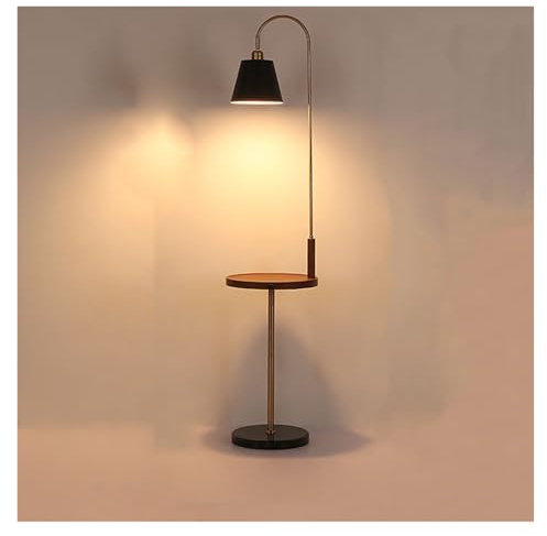 Moderne Moderne et élégant avec plateau, table de chevet ou table d'appoint moderne du milieu du siècle avec port de chargement USB, lampadaire for bureau, café, salon, chambre à coucher Decoration(Go