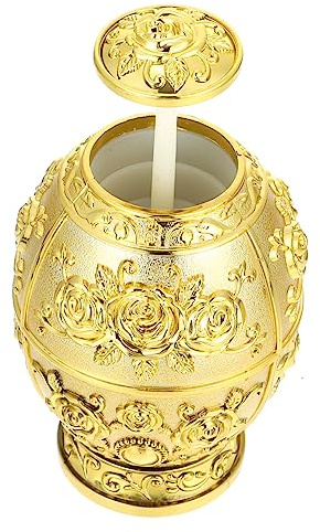 Alipis Stuzzicadenti Retrattile Oro Dispenser per Stuzzicadenti da Organizzatore e e Ufficio