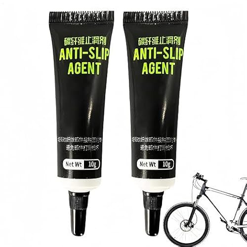2 Stück Carbon Montagepaste Fahrrad, Carbon Paste Für Fahrrad Sattelstütze, Fahrrads Montagepaste Anti Seize, Multifunktionales Und Wirksames Fahrrads Anti Rutsch Schmiermittel Für Mountainbike