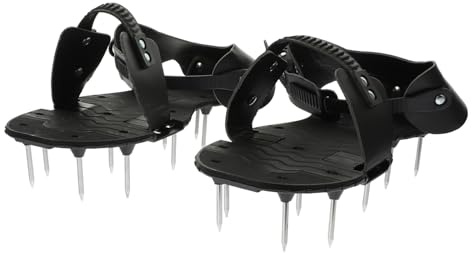 Toyvian Zapatos Aeradores para Césped con Clavos Resistente y Duradero Herramienta De Jardinería para Airear Suelo Unisex para Cuidado De Jardines y Césped