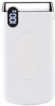Power Bank,PowerBank Qi Charger Wireless 10000mAh Fast Charging External Battery Pack with LED Display and Dual USB & Dual Input Compatible with Qi Enabled Smartphones Devices
