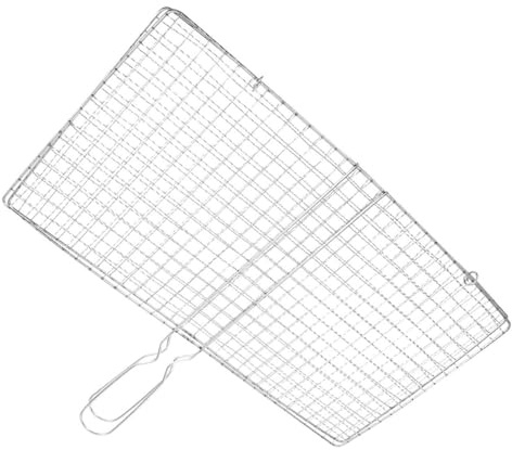 Didiseaon Panier Gril Barbecue Portable Acier Inoxydable Filet pour Poisson Fruits de Mer et Légumes Support de Cuisson Multifonction pour Camping et Barbecue Plein Air