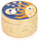 Boîte À Bijoux Ronde, Vintage Lune Étoile Motif Ornement Boîte De Rangement Boîte De Rangement Boîte À Bijoux Boîte À Bijoux Avec Couvercle Artisanat Cadeau Home Accessoires Boîte (Or)
