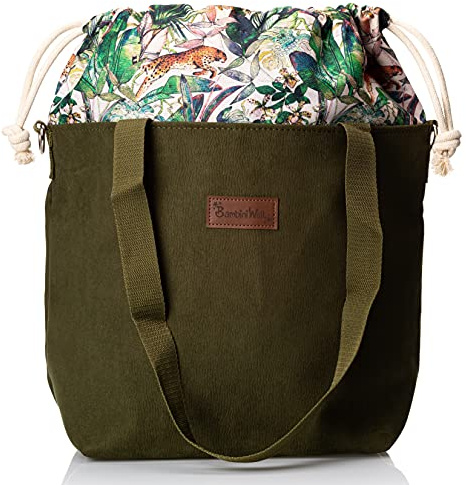 BAMBINIWELT Wickeltasche Schultertasche Shopper Babytasche Windeltasche aus LEDER für Kinderwagen Buggy (Modell 6)