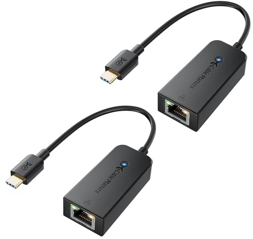 Cable Matters 2-Pack Plug & Play USB C to Ethernet Adapter with PXE, MAC Address Clone (Thunderbolt to Ethernet Adapter, Gigabit Network to USB C) - Compatible with MacBook Pro, XPS, Surface Pro