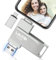 Pendrive 512 GB para Phone,Levida Pen Drive USB 4 en 1,Memoria Externa USB 3.0,Photo Stick,Flash Drive USB Memory Stick para iOS,Android,Smartphone, Tablet, Laptop,PC, Foto/Video,Plata Claro