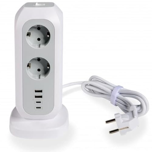 Cuadro de distribución Compacto, 6 Salidas, protección contra sobrecargas; Ideal para gestión eléctrica y distribución de energía en viviendas.