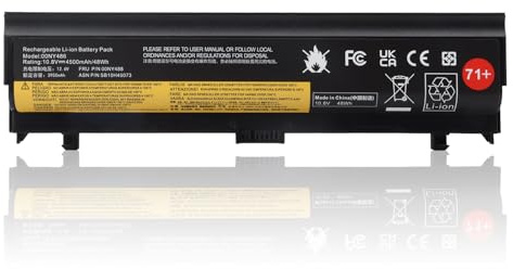OPAHUTER 71+ 00NY486 Laptop Akku für Lenovo ThinkPad L560 L570 20F1 20F2 20J8 20J9 20JR 20F1001YGE 20JQ000PGE 20F2S2GW00 20JRS0QP00 SB10H45073 SB10H45071 SB10H45074 00NY488 00NY489 48Wh