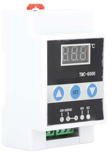 Temperaturregler Digitale Thermostatsteuerung DIN-Schienenmontage-Controller TMC-6000 AC110-240V Professionelles Zubehör