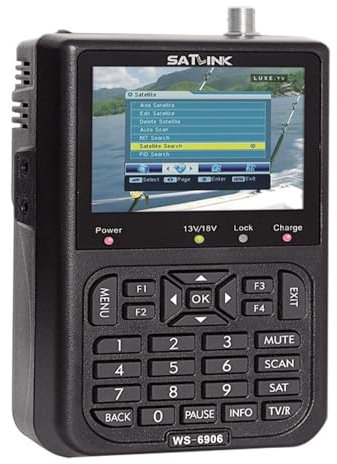 POFET Medidor de satélites con pantalla LCD de 3,5 pulgadas, localizador de satélites