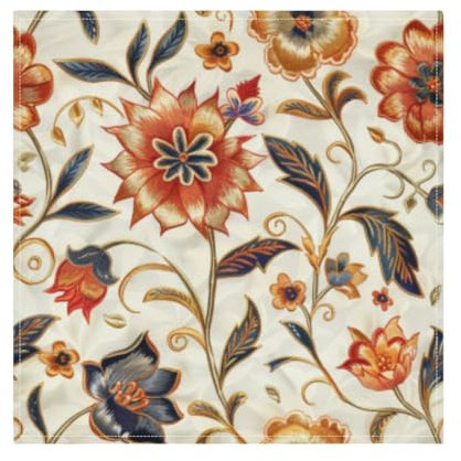Dekorative Dinner-Servietten, Vintage-Blumen, Stoff, gestreift, Hochzeit, Stoffservietten, 6 Servietten, Servilletas, Para, Tortillas, Mexicanas, 50,8 x 50,8 cm
