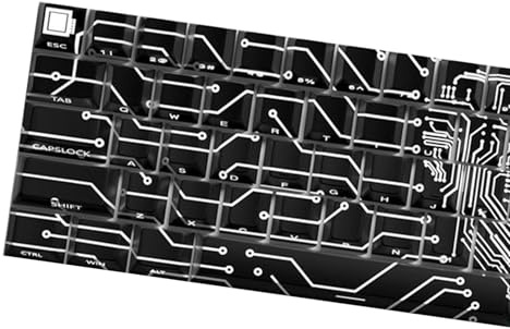 Wynrzyj 64/74Key Backstreuit Set di cappucci portachiavi Love Circuit Side Print Translucent Luci per 60% 65% 67 tastiere Love Circuit portachiavi