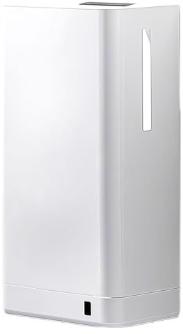 BESTXH Asciugamani Elettrico Verticale con Filtro Hepa, Asciugamani Elettrico A Infrarossi Automatico da 1800 W, Montaggio A Parete Ad Alta velocità, Asciugamani Elettrico,Bianca