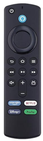 Télécommande vocale for Fire TV Stick 4K Max 3e génération Lite Cube, contrôleur Intelligent, Fonctionne avec Alexa, 1 pièce