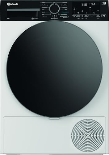 Bauknecht BT 105C WBS Wärmepumpentrockner, 10 kg, IronEase, Precision Dry, Adaptive Dry, HomeWhiz App, A-Noise Leise-Technologie, Wärmepumpen-Technologie, Weiß