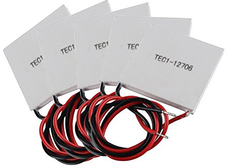HALJIA 5 pezzi TEC1 – 12706 dissipatore raffreddamento termoelettrico Peltier 12 V 60 W