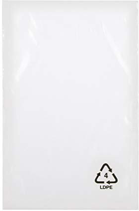 Flachbeutel 50µ 150x200mm 100 Stück transparent 15x20 Plastikbeutel ohne Verschluss ldpe WeltiesSmartTools