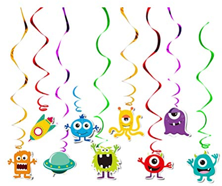 18Stück Hängende Spiralen Grlande Hängend Wirbel Dekoration Cartoon Party Hängend Wirbel Dekoration Kinder Geburtstagsparty-Zubehör für Jungen Mädchen Kinder Geburtstag Party