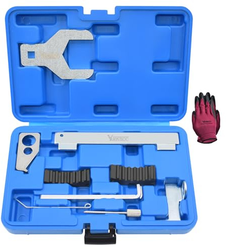 9PCS Engine Camshaft Alignment Locking Timing Tool Kit with Water Pump Wrench, Compatible with Chevrolet Cruze Aveo Orlando Vauxhall Opel Astra Mervia Vectra Zafira Alfa Romeo Fiat 16V 1.4 1.6 1.8