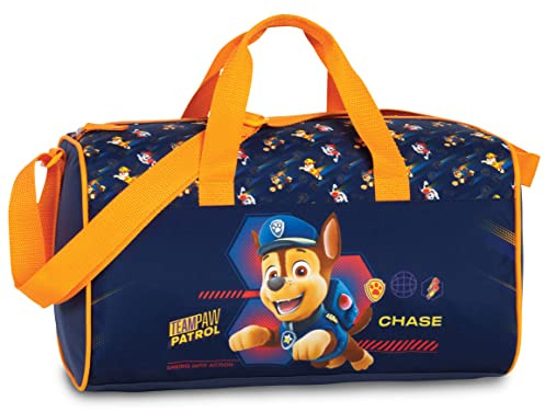 Paw Patrol Marshall Chase Skye Sac de sport pour enfant 38 x 22 x 20 cm Volume 16 l (bleu marine), Marshall bleu marine, 38 cm, Sac de sport