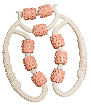 perfk Rouleau Musculaire pour Jambes Rouleaux de Massage pour Muscles Rouleau Cellulite pour Cuisses Outil de Massage Équipement pour Coude Fitness, orange