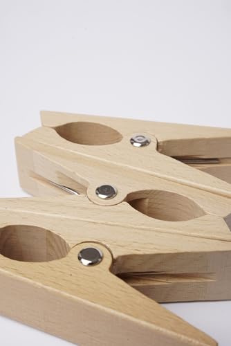 Accessories Grandes pinces spéciales en bois pour serviette de plage, pinces à linge, pinces pour chaise longue de plage, yacht, poussette, accessoire cadeau (2, petit)