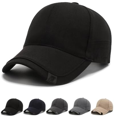 Yutdeng Cappello Uomo Donna Cappellino Estivo con Visiera Cappello Unisex Berretto da Baseball Berretto Regolabile 100% Cotone Snapback Hip-Hop Trucker Hat Cappelli